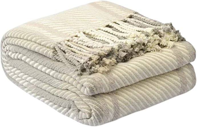 

Покрывало Tkano Essential Warm traditions TK23-BS0014 (бежево-серый)