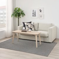 Ковер для жилой комнаты Ikea Тифеде 204.700.47 1.55x2.2 (черный/натуральный)