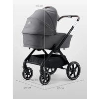 Универсальная коляска Happy Baby Kidlander 2 в 1 (dark grey)