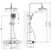 Душевая система  Ekko E2511-5 (сатин)
