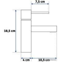 Смеситель Rea Tess REA-B8865 (золотой)