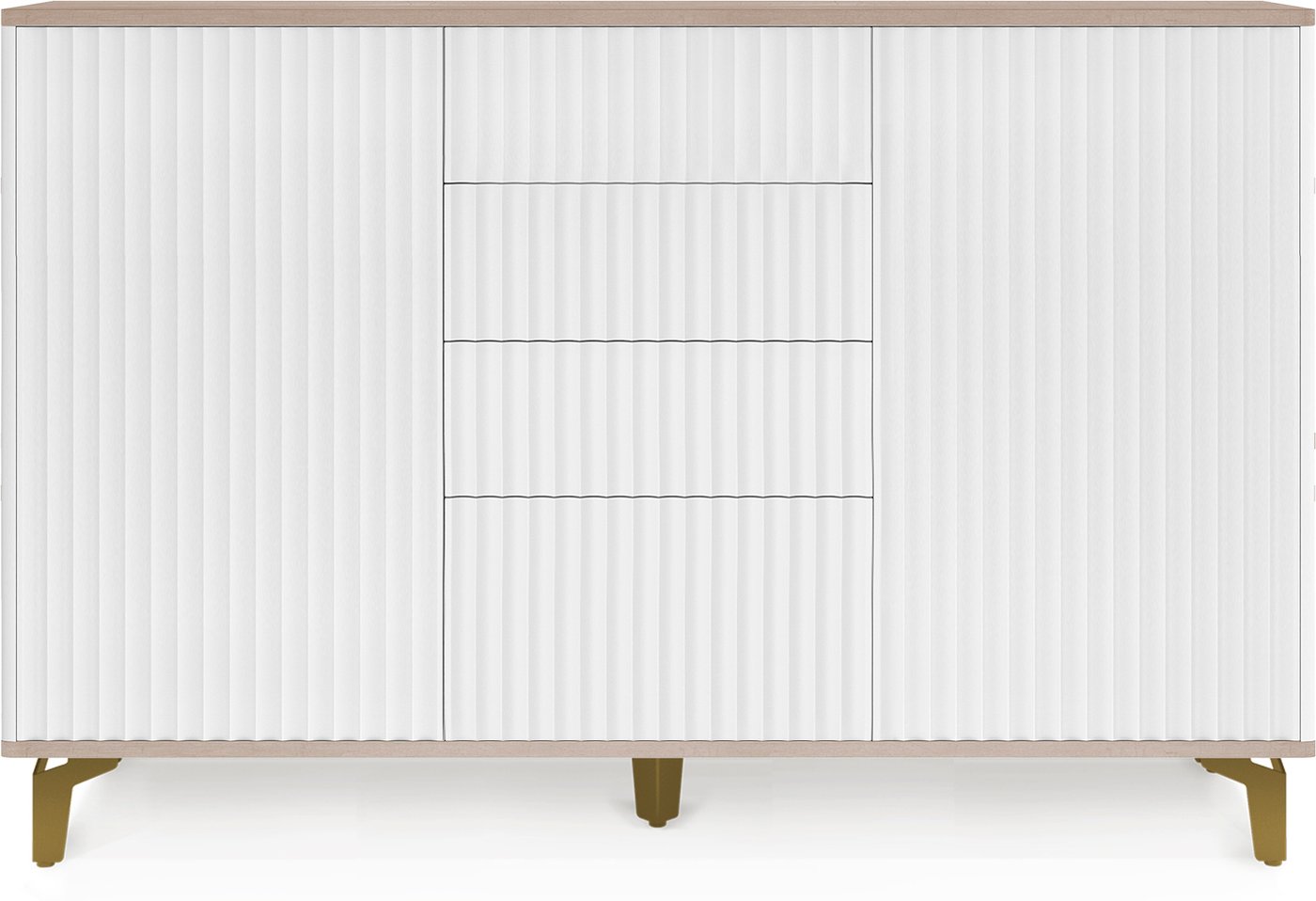 

Комод Shtabe Royal 5055 эко (макиато-золото)