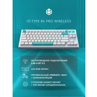 Клавиатура IO by Red Square Type 84 Pro g3ms Aquamarine (белый)