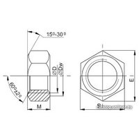 Гайка Монтаж М5 DIN934 BM001682 (200шт)