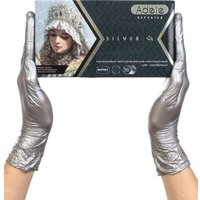 Нитриловые перчатки Adele Нитриловые (S, 100 шт, серебряный)