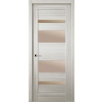 Межкомнатная дверь Belwooddoors Мирелла 60 см (стекло, экошпон, ясень скандинав/мателюкс бронза)
