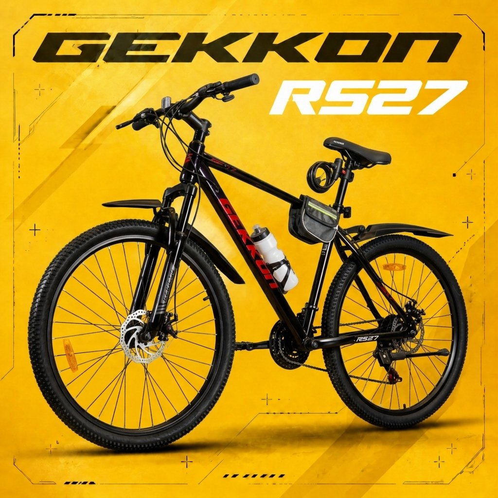 

Велосипед Gekkon RS27 р.19 2026 (черный/красный)
