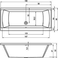 Ванна Riho Julia 180 B025001005