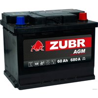 Автомобильный аккумулятор Zubr AGM R+ Турция (60 А·ч) в Солигорске
