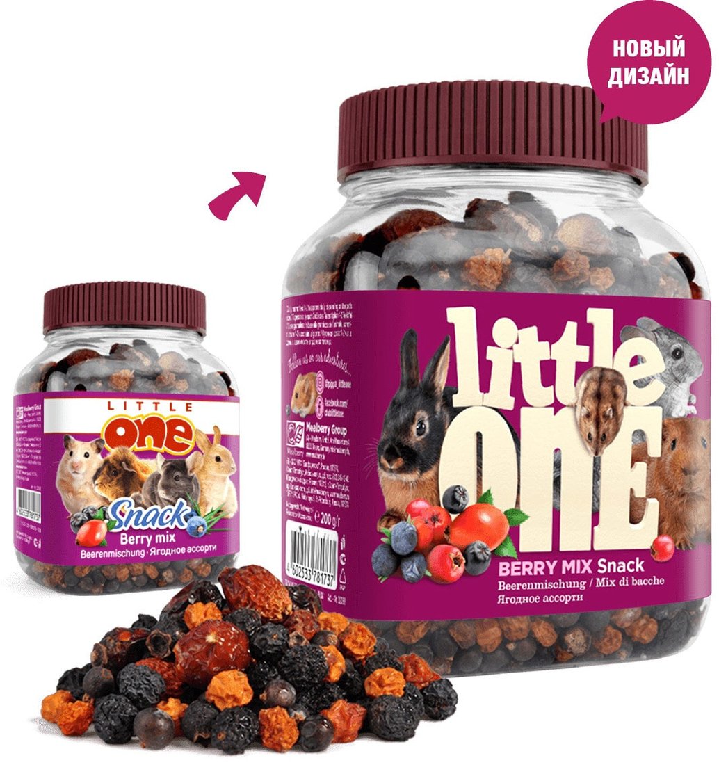 

Лакомство для грызунов Little One Ягодное ассорти 200 г