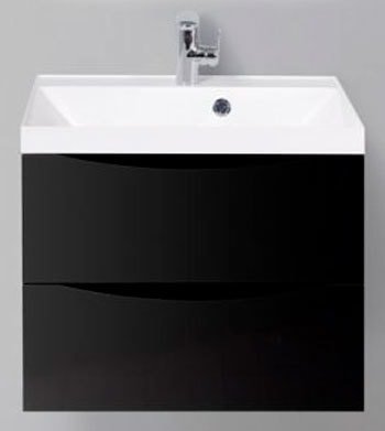 

BelBagno Тумба под умывальник Marino-600-2C-SO-NL-P (nero laccato lucido)