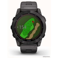 Умные часы Garmin Fenix 7X Sapphire Solar (серый карбон/серый карбон титан)