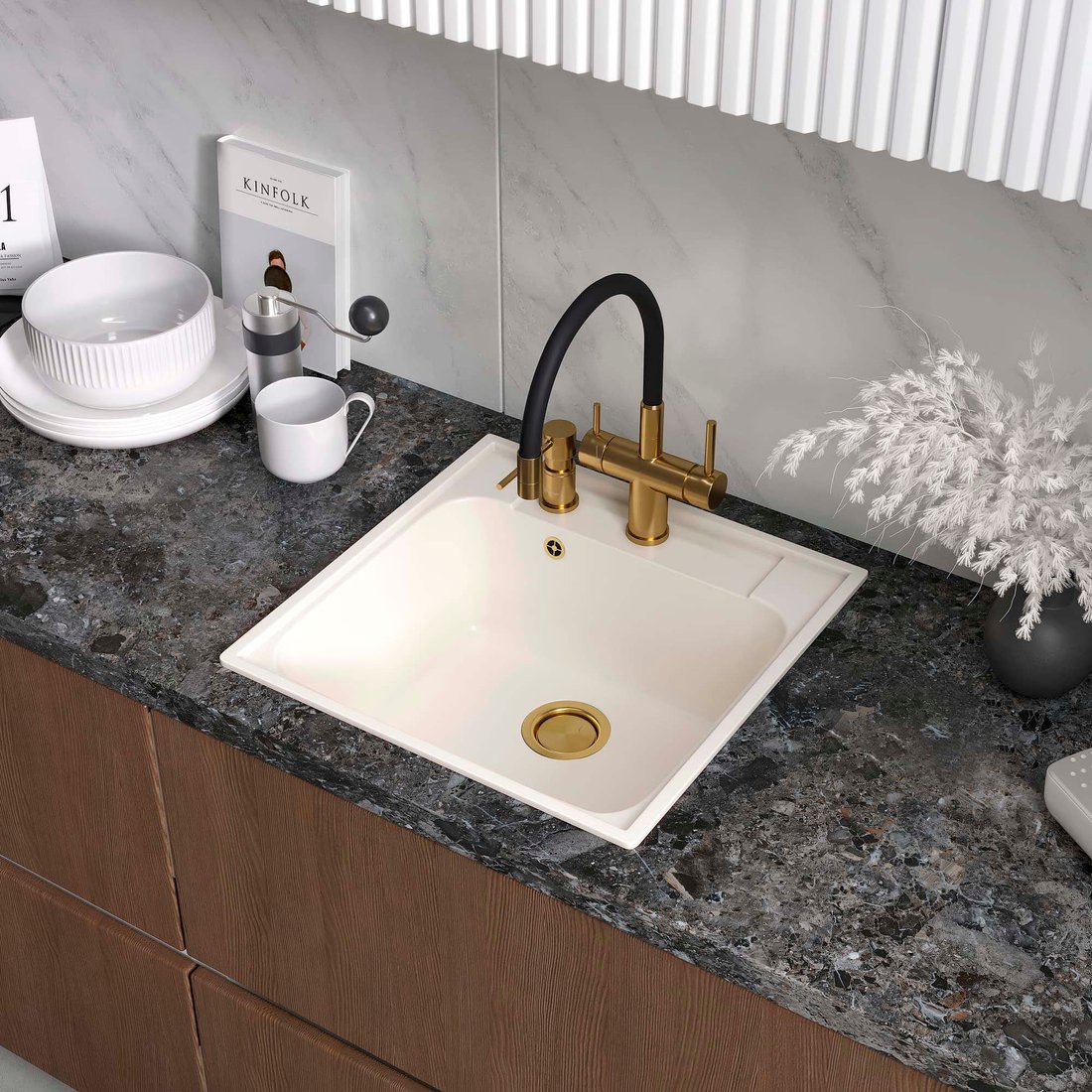 

Кухонная мойка Reflexion Etude RF0353WH