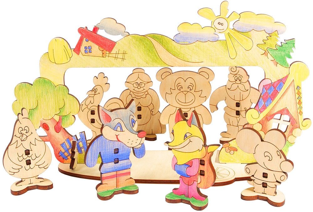 

Конструктор/игрушка-конструктор Woody Детский театр 518