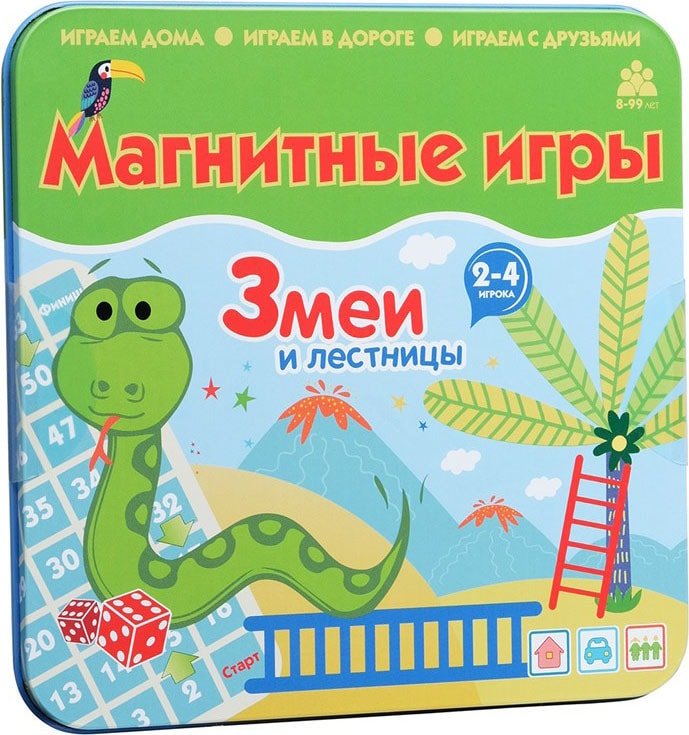 

Настольная игра Bumbaram 2 в 1 Змеи и лестницы IM-1003
