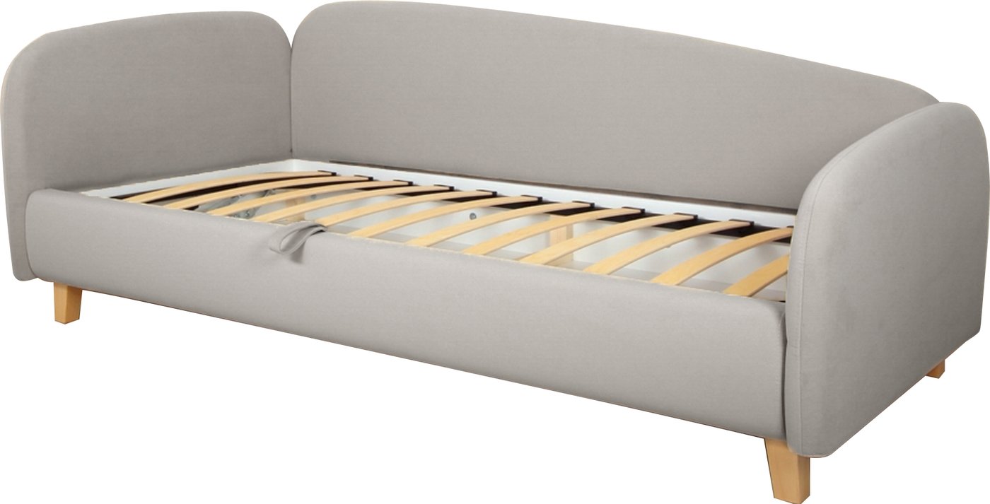 

Кровать-тахта DiArt Альба 1.2 левая (велюр Магия 53/ножки светлые)