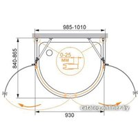 Душевой уголок Cezares CRYSTAL-O-2-100/85