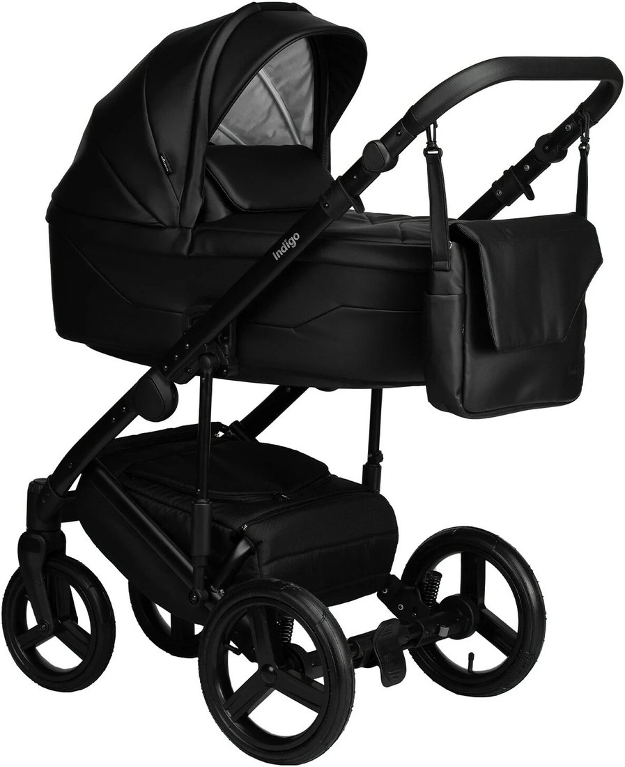 

Универсальная коляска Indigo Lamar (2 в 1, la 08/черная кожа)