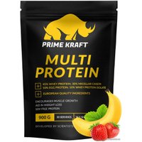 Протеин комплексный Prime Kraft Multi Protein (900г, клубника/банан)