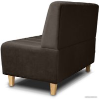 Диван Brioli Руди полоса двухместный (V12-коричневый)