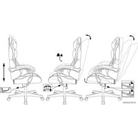 Игровое (геймерское) кресло Zombie Game Tetra (черный)