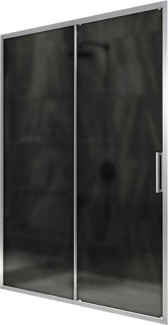 

Душевая дверь MaybahGlass 195x120 MGD-1288-5 (графит матовый стекло/хром матовый)