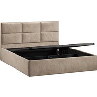 Кровать Трия Стелла Тип 1 160x200 (микровелюр Wellmart Dark Beige)