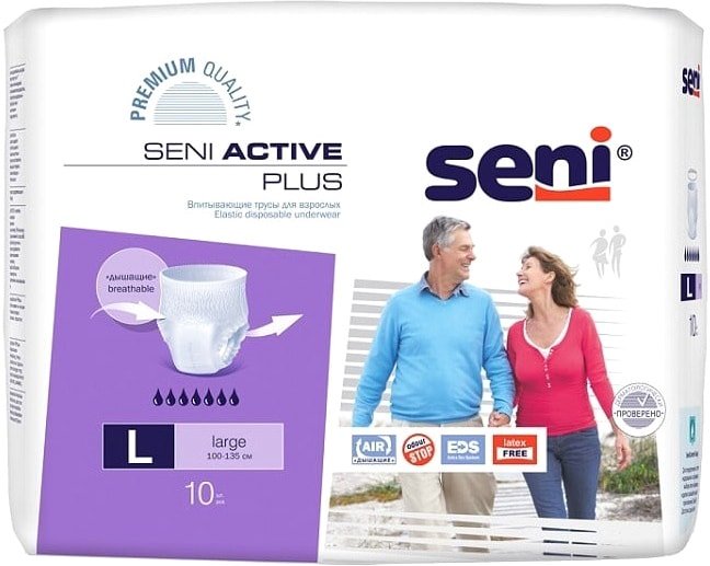 

Подгузники для взрослых Seni Active Plus Large (10 шт)