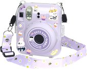 для Fujifilm Instax Mini 12 с ремешком (пурпурный)