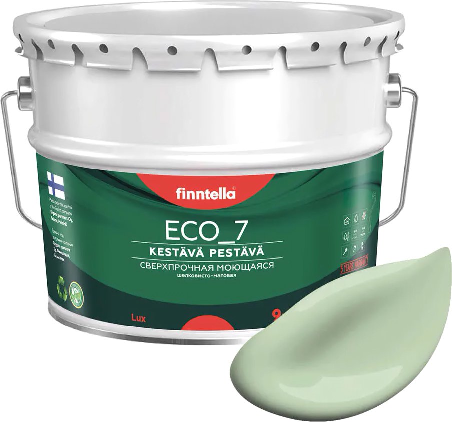 

Краска Finntella Eco 7 Omena F-09-2-9-FL027 9 л (светло-зеленый)