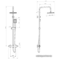 Душевая система  Deante Neo Joko Square NBJ 051T