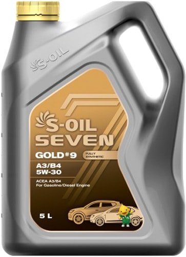 

Моторное масло S-OIL SEVEN GOLD #9 A3/B4 5W-30 5л