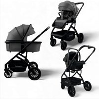 Универсальная коляска Bubago Lotta BG 150-3 (3 в 1, темно-серый)