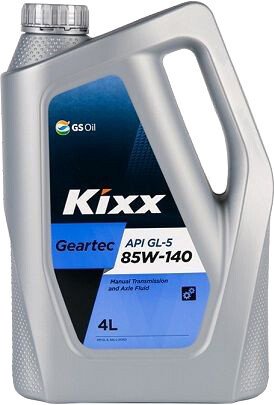 Трансмиссионное масло Kixx Geartec GL-5 85W140 L2984440E1 4 л