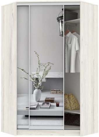 Шкаф-купе Кортекс-мебель Сенатор ШК30 Классика с зеркалом (дуб монтерей)