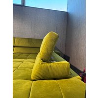 Угловой диван DeStyle Satellite с банкеткой (салатовый)