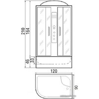 Душевая кабина River Nara 110/80/46 МТ R