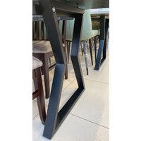 Кухонный стол Боринское Мебель Ричи (черный мрамор/металл черный)