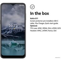 Телефон Nokia G11 3GB/32GB (древесный уголь)