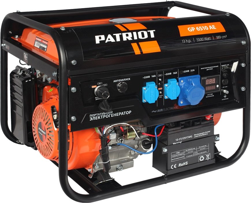 

Бензиновый генератор Patriot GP 6510AE