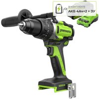 Ударная дрель-шуруповерт Greenworks GD24DD140 3707607CUD (с 2-мя АКБ)