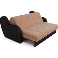 Диван Мебель-АРС Аккордеон Барон НПБ 180x200 (бежевый кордрой/экокожа коричневый)