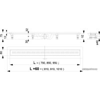 Трап/канал Alcaplast APZ9-750M