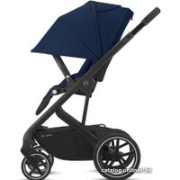 Универсальная коляска Cybex Balios S Lux 2020 (2 в 1, черная рама, navy blue)