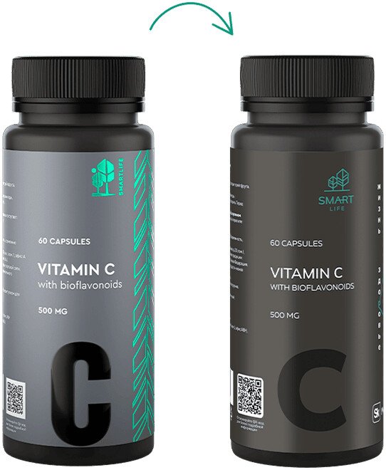 

БАД SmartLife Витамин C с биофлавоноидами (60 капсул)