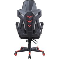 Игровое (геймерское) кресло Оклик 111G (черный/красный с подголовником/черный)