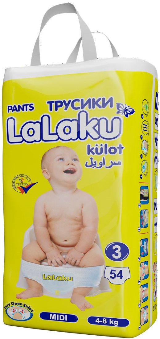 

Трусики-подгузники LaLaKu Pants 3 Midi (54 шт)