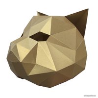 PaperCraft PAPERRAZ Маска Кошка (золотистый)