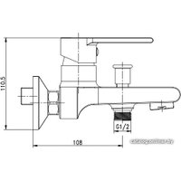 Смеситель Cersanit Brasco S951-229