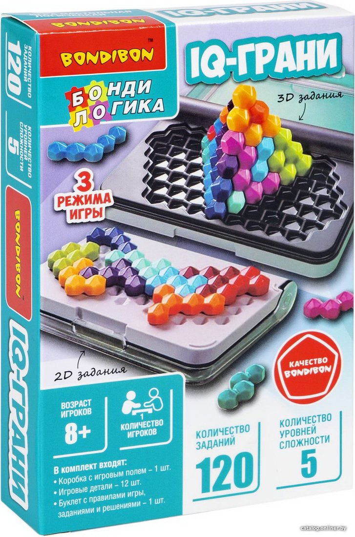 Настольная игра Bondibon БондиЛогика IQ-Грани ВВ5953